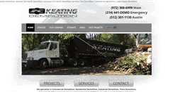 Desktop Screenshot of keatingdemolition.com